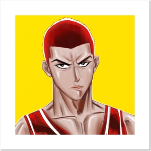 the talented sakuragi ecopop basketball player art portrait Posters and Art